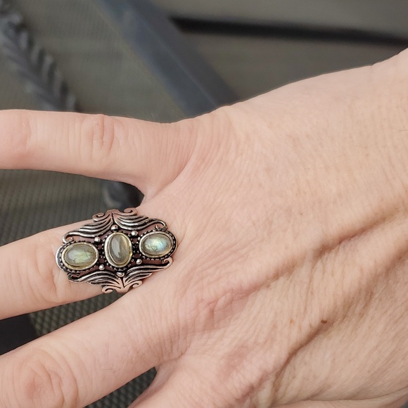 New Labradorite 925 Silver Ring. - Picture 15 of 16